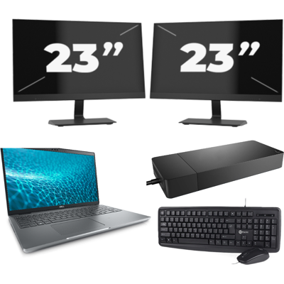 Dell Precision 3571 - Intel Core i5-12e Generatie - 15 inch - 8GB RAM - 256GB SSD - Windows 11 Home + 2x 23 inch Monitor Dell Precision 3571 - Intel Core i5-12e Generatie - 15 inch - 8GB RAM - 256GB SSD - Windows 11 Home + 2x 23 inch Monitor