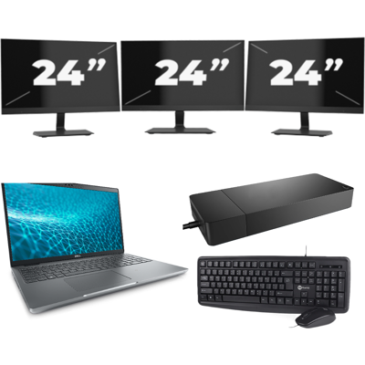Dell Precision 3571 - Intel Core i5-12e Generatie - 15 inch - 8GB RAM - 256GB SSD - Windows 11 Home + 3x 24 inch Monitor Dell Precision 3571 - Intel Core i5-12e Generatie - 15 inch - 8GB RAM - 256GB SSD - Windows 11 Home + 3x 24 inch Monitor