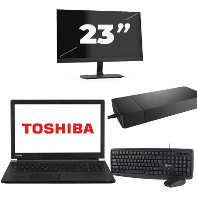 Dynabook Satellite Pro A50-EC - Intel Core i3-8e Generatie - 15 inch - 8GB RAM - 256GB SSD - Windows 11 Home + 1x 23 inch Monitor Dynabook Satellite Pro A50-EC - Intel Core i3-8e Generatie - 15 inch - 8GB RAM - 256GB SSD - Windows 11 Home + 1x 23 inch Monitor