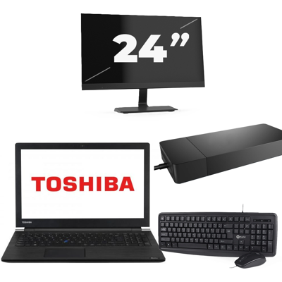 Dynabook Satellite Pro A50-EC - Intel Core i3-8e Generatie - 15 inch - 8GB RAM - 256GB SSD - Windows 11 Home + 1x 24 inch Monitor Dynabook Satellite Pro A50-EC - Intel Core i3-8e Generatie - 15 inch - 8GB RAM - 256GB SSD - Windows 11 Home + 1x 24 inch Monitor