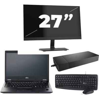 Fujitsu LIFEBOOK E5410 - Intel Core i5-10e Generatie - 14 inch - 8GB RAM - 256GB SSD - Windows 11 Home + 1x 27 inch Monitor Fujitsu LIFEBOOK E5410 - Intel Core i5-10e Generatie - 14 inch - 8GB RAM - 256GB SSD - Windows 11 Home + 1x 27 inch Monitor