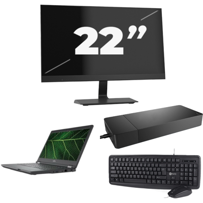 Fujitsu LIFEBOOK E5411 - Intel Core i5-11e Generatie - 14 inch - 8GB RAM - 256GB SSD - Windows 11 Home + 1x 22 inch Monitor Fujitsu LIFEBOOK E5411 - Intel Core i5-11e Generatie - 14 inch - 8GB RAM - 256GB SSD - Windows 11 Home + 1x 22 inch Monitor