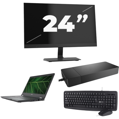Fujitsu LIFEBOOK E5411 - Intel Core i5-11e Generatie - 14 inch - 8GB RAM - 256GB SSD - Windows 11 Home + 1x 24 inch Monitor Fujitsu LIFEBOOK E5411 - Intel Core i5-11e Generatie - 14 inch - 8GB RAM - 256GB SSD - Windows 11 Home + 1x 24 inch Monitor