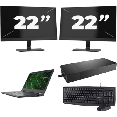 Fujitsu LIFEBOOK E5411 - Intel Core i5-11e Generatie - 14 inch - 8GB RAM - 256GB SSD - Windows 11 Home + 2x 22 inch Monitor Fujitsu LIFEBOOK E5411 - Intel Core i5-11e Generatie - 14 inch - 8GB RAM - 256GB SSD - Windows 11 Home + 2x 22 inch Monitor