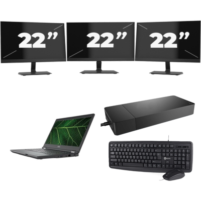 Fujitsu LIFEBOOK E5411 - Intel Core i5-11e Generatie - 14 inch - 8GB RAM - 256GB SSD - Windows 11 Home + 3x 22 inch Monitor Fujitsu LIFEBOOK E5411 - Intel Core i5-11e Generatie - 14 inch - 8GB RAM - 256GB SSD - Windows 11 Home + 3x 22 inch Monitor