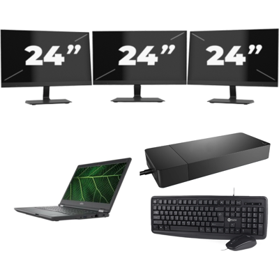 Fujitsu LIFEBOOK E5411 - Intel Core i5-11e Generatie - 14 inch - 8GB RAM - 256GB SSD - Windows 11 Home + 3x 24 inch Monitor Fujitsu LIFEBOOK E5411 - Intel Core i5-11e Generatie - 14 inch - 8GB RAM - 256GB SSD - Windows 11 Home + 3x 24 inch Monitor