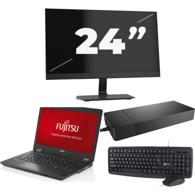 Fujitsu LifeBook U727 - Intel Core i7-7e Generatie - 12 inch - 8GB RAM - 256GB SSD - Windows 11 + 1x 24 inch Monitor Fujitsu LifeBook U727 - Intel Core i7-7e Generatie - 12 inch - 8GB RAM - 256GB SSD - Windows 11 + 1x 24 inch Monitor