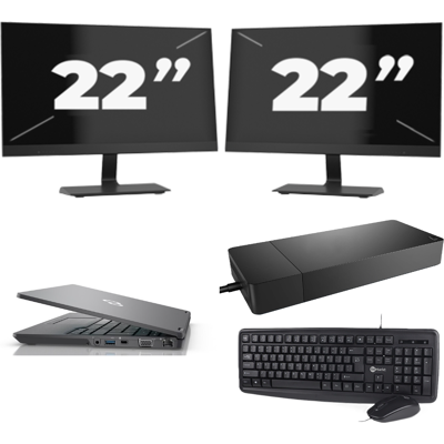 Fujitsu LIFEBOOK U7311 - Intel Core i7-11e Generatie - 13 inch - 16GB RAM - 256GB SSD - Windows 11 Home + 2x 22 inch Monitor Fujitsu LIFEBOOK U7311 - Intel Core i7-11e Generatie - 13 inch - 16GB RAM - 256GB SSD - Windows 11 Home + 2x 22 inch Monitor