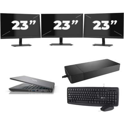 Fujitsu LIFEBOOK U7311 - Intel Core i7-11e Generatie - 13 inch - 16GB RAM - 256GB SSD - Windows 11 Home + 3x 23 inch Monitor Fujitsu LIFEBOOK U7311 - Intel Core i7-11e Generatie - 13 inch - 16GB RAM - 256GB SSD - Windows 11 Home + 3x 23 inch Monitor