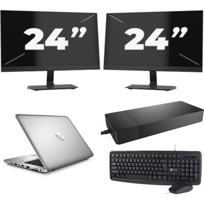 HP EliteBook 820 G3 - Intel Core i7-6e Generatie - 12 inch - 8GB RAM - 256GB SSD - Windows 11 + 2x 24 inch Monitor HP EliteBook 820 G3 - Intel Core i7-6e Generatie - 12 inch - 8GB RAM - 256GB SSD - Windows 11 + 2x 24 inch Monitor