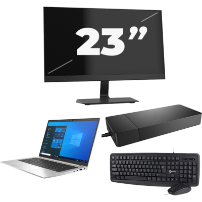 HP EliteBook 830 G8 - Intel Core i5-11e Generatie - 13 inch - 8GB RAM - 256GB SSD - Windows 11 + 1x 23 inch Monitor HP EliteBook 830 G8 - Intel Core i5-11e Generatie - 13 inch - 8GB RAM - 256GB SSD - Windows 11 + 1x 23 inch Monitor
