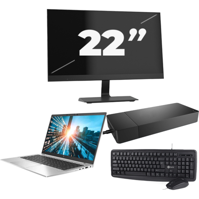 HP EliteBook 840 G7 - Intel Core i7-10e Generatie - 14 inch - 8GB RAM - 256GB SSD - Windows 11 + 1x 22 inch Monitor HP EliteBook 840 G7 - Intel Core i7-10e Generatie - 14 inch - 8GB RAM - 256GB SSD - Windows 11 + 1x 22 inch Monitor