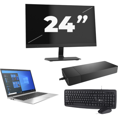 HP EliteBook 840 G8 - Intel Core i7-11e Generatie - 14 inch - 8GB RAM - 256GB SSD - Windows 11 + 1x 24 inch Monitor HP EliteBook 840 G8 - Intel Core i7-11e Generatie - 14 inch - 8GB RAM - 256GB SSD - Windows 11 + 1x 24 inch Monitor