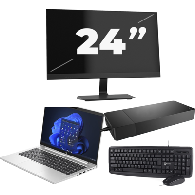 HP ProBook 440 G10 - Intel Core i3-13e Generatie - 14 inch - 8GB RAM - 256GB SSD - Windows 11 Home + 1x 24 inch Monitor HP ProBook 440 G10 - Intel Core i3-13e Generatie - 14 inch - 8GB RAM - 256GB SSD - Windows 11 Home + 1x 24 inch Monitor