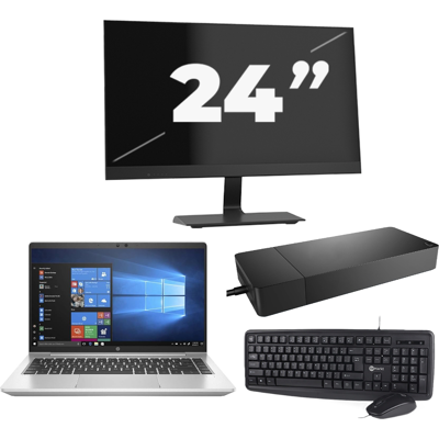 HP ProBook 440 G8 - Intel Core i5-11e Generatie - 14 inch - 8GB RAM - 256GB SSD - Windows 11 Home + 1x 24 inch Monitor HP ProBook 440 G8 - Intel Core i5-11e Generatie - 14 inch - 8GB RAM - 256GB SSD - Windows 11 Home + 1x 24 inch Monitor