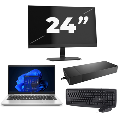 HP ProBook 440 G9 - Intel Core i3-12e Generatie - 14 inch - 8GB RAM - 256GB SSD - Windows 11 + 1x 24 inch Monitor HP ProBook 440 G9 - Intel Core i3-12e Generatie - 14 inch - 8GB RAM - 256GB SSD - Windows 11 + 1x 24 inch Monitor
