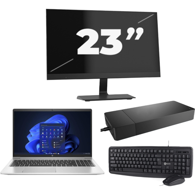 HP Probook 450 G8 - Intel Core i5-11e Generatie - 15 inch - 8GB RAM - 256GB SSD - Windows 11 + 1x 23 inch Monitor HP Probook 450 G8 - Intel Core i5-11e Generatie - 15 inch - 8GB RAM - 256GB SSD - Windows 11 + 1x 23 inch Monitor
