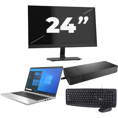 HP ProBook 640 G8 - Intel Core i5-11e Generatie - 14 inch - 8GB RAM - 256GB SSD - Windows 11 + 1x 24 inch Monitor HP ProBook 640 G8 - Intel Core i5-11e Generatie - 14 inch - 8GB RAM - 256GB SSD - Windows 11 + 1x 24 inch Monitor