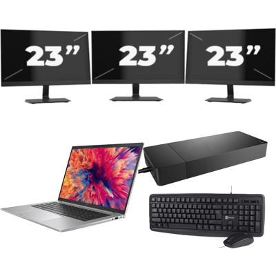 HP ZBook Firefly 14 G9 - Intel Core i7-12e Generatie - 14 inch - 8GB RAM - 256GB SSD - Windows 11 + 3x 23 inch Monitor HP ZBook Firefly 14 G9 - Intel Core i7-12e Generatie - 14 inch - 8GB RAM - 256GB SSD - Windows 11 + 3x 23 inch Monitor