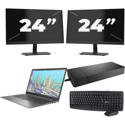 HP ZBook Firefly 15 G8 - Intel Core i7-11e Generatie - 15 inch - 8GB RAM - 256GB SSD - Windows 11 Home + 2x 24 inch Monitor HP ZBook Firefly 15 G8 - Intel Core i7-11e Generatie - 15 inch - 8GB RAM - 256GB SSD - Windows 11 Home + 2x 24 inch Monitor