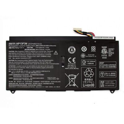 TopMedia Notebook battery for Acer Aspire-S7-392 Series AP13F3N 7.5V 6250mAh TopMedia Notebook battery for Acer Aspire-S7-392 Series AP13F3N 7.5V 6250mAh