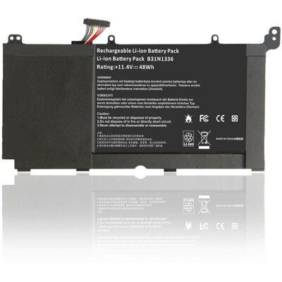 TopMedia Notebook Battery for Asus Vivobook S551 V551 R553L K551LN B31N1336 11.4V 48Wh TopMedia Notebook Battery for Asus Vivobook S551 V551 R553L K551LN B31N1336 11.4V 48Wh