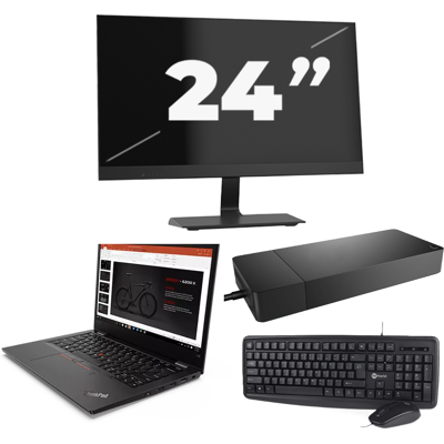 Lenovo ThinkPad L13 G2 - Intel Core i3-11e Generatie - 13 inch - 8GB RAM - 256GB SSD - Windows 11 Home + 1x 24 inch Monitor Lenovo ThinkPad L13 G2 - Intel Core i3-11e Generatie - 13 inch - 8GB RAM - 256GB SSD - Windows 11 Home + 1x 24 inch Monitor