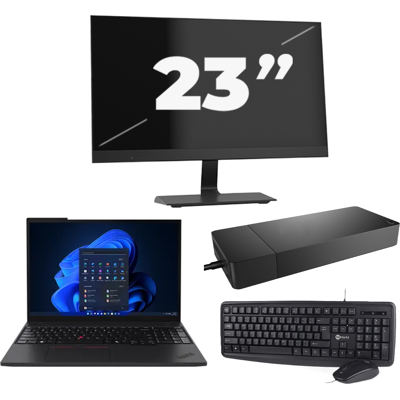 Lenovo ThinkPad T495 - AMD Ryzen 5 PRO 3500U - 14 inch - 16GB RAM - 256GB SSD - Windows 11 Home + 1x 23 inch Monitor Lenovo ThinkPad T495 - AMD Ryzen 5 PRO 3500U - 14 inch - 16GB RAM - 256GB SSD - Windows 11 Home + 1x 23 inch Monitor
