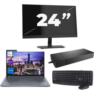 Lenovo ThinkPad X13 Gen 2 - Intel Core i5-11e Generatie - 13 inch - 8GB RAM - 256GB SSD - Windows 11 Home + 1x 24 inch Monitor Lenovo ThinkPad X13 Gen 2 - Intel Core i5-11e Generatie - 13 inch - 8GB RAM - 256GB SSD - Windows 11 Home + 1x 24 inch Monitor