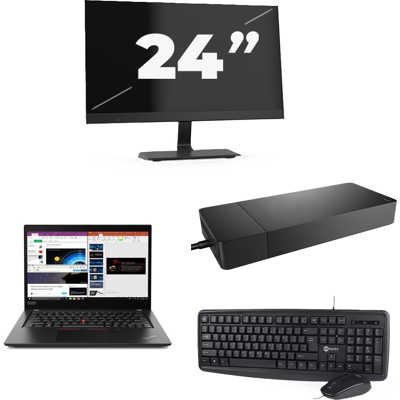 Lenovo ThinkPad X395 - AMD Ryzen 7 PRO 3700U - 13 inch - 16GB RAM - 256GB SSD - Windows 11 Home + 1x 24 inch Monitor Lenovo ThinkPad X395 - AMD Ryzen 7 PRO 3700U - 13 inch - 16GB RAM - 256GB SSD - Windows 11 Home + 1x 24 inch Monitor