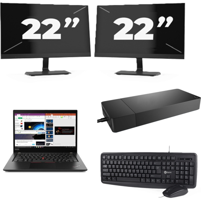 Lenovo ThinkPad X395 - AMD Ryzen 7 PRO 3700U - 13 inch - 16GB RAM - 256GB SSD - Windows 11 Home + 2x 22 inch Monitor Lenovo ThinkPad X395 - AMD Ryzen 7 PRO 3700U - 13 inch - 16GB RAM - 256GB SSD - Windows 11 Home + 2x 22 inch Monitor