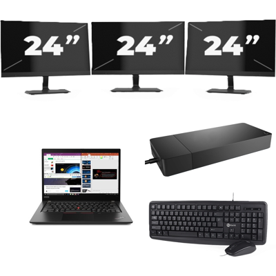 Lenovo ThinkPad X395 - AMD Ryzen 7 PRO 3700U - 13 inch - 16GB RAM - 256GB SSD - Windows 11 Home + 3x 24 inch Monitor Lenovo ThinkPad X395 - AMD Ryzen 7 PRO 3700U - 13 inch - 16GB RAM - 256GB SSD - Windows 11 Home + 3x 24 inch Monitor