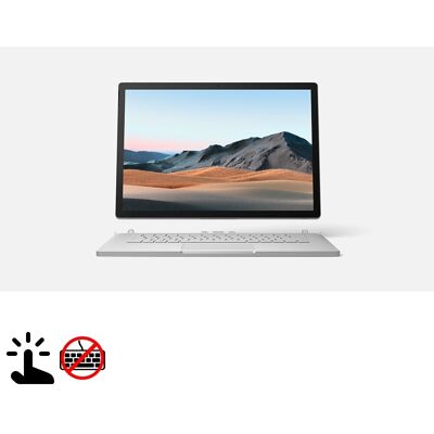 Microsoft Surface Book 3 (Zonder Toetsenbord) - Intel Core i7-10e Generatie - 15 inch - Touch - 16GB RAM - 256GB SSD - Windows 11 Home Microsoft Surface Book 3 (Zonder Toetsenbord) - Intel Core i7-10e Generatie - 15 inch - Touch - 16GB RAM - 256GB SSD - Windows 11 Home