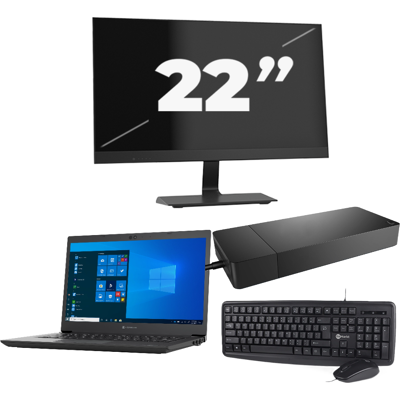 Toshiba Dynabook Tecra A40-G-18H - Intel Core i3-10e Generatie - 14 inch - 8GB RAM - 256GB SSD - Windows 11 Home + 1x 22 inch Monitor Toshiba Dynabook Tecra A40-G-18H - Intel Core i3-10e Generatie - 14 inch - 8GB RAM - 256GB SSD - Windows 11 Home + 1x 22 inch Monitor