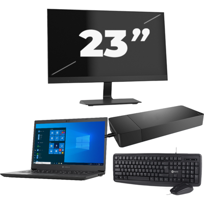 Toshiba Dynabook Tecra A40-G-18H - Intel Core i3-10e Generatie - 14 inch - 8GB RAM - 256GB SSD - Windows 11 Home + 1x 23 inch Monitor Toshiba Dynabook Tecra A40-G-18H - Intel Core i3-10e Generatie - 14 inch - 8GB RAM - 256GB SSD - Windows 11 Home + 1x 23 inch Monitor