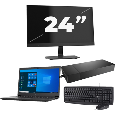 Toshiba Dynabook Tecra A40-G-18H - Intel Core i3-10e Generatie - 14 inch - 8GB RAM - 256GB SSD - Windows 11 Home + 1x 24 inch Monitor Toshiba Dynabook Tecra A40-G-18H - Intel Core i3-10e Generatie - 14 inch - 8GB RAM - 256GB SSD - Windows 11 Home + 1x 24 inch Monitor