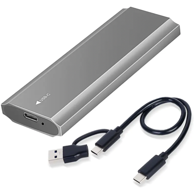High Speed SSD Enclosure M.2 SATA/NVMe/NGFF - 3.1 USB Type C (PCIe 10Gbps) - Aluminium High Speed SSD Enclosure M.2 SATA/NVMe/NGFF - 3.1 USB Type C (PCIe 10Gbps) - Aluminium