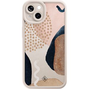 Casimoda iPhone 15 siliconen case - Abstract dots