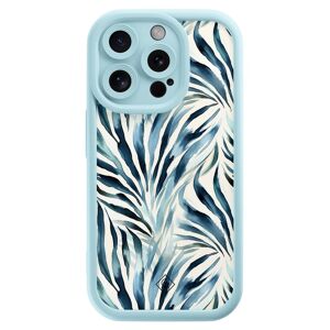 Casimoda iPhone 13 Pro blauwe case - Japandi waves