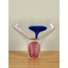 HO-Jeuken Asbestemming, sculptuur Jablonski roze/blauw, 28 cm.