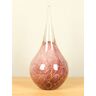 HO-Jeuken Asbestemming glazen druppel roze/bladgoud, 30 cm