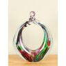 HO-Jeuken Asbestemming, ring met knoop, groen/paars/blauw, 28 cm.