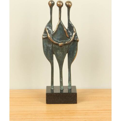 HO-Jeuken Bronzen beeld Samenwerking, 27 cm