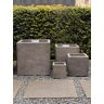 HO-Jeuken Bloembakken fiber cement set, kleur antraciet