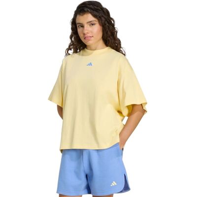 Adidas 3-Stripes Studio Casaul T-shirt Dames M/38 Geel Medium unisex Adidas 3-Stripes Studio Casaul T-shirt Dames M/38 Geel Medium unisex