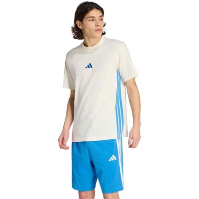 Adidas 3-Stripes Casual T-shirt Heren M Wit Medium unisex Adidas 3-Stripes Casual T-shirt Heren M Wit Medium unisex