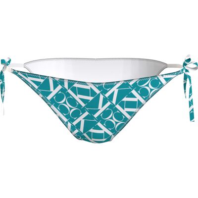 Calvin Klein String Side Tie Bikini Slip dames M/38 Blauw dessin Medium unisex Calvin Klein String Side Tie Bikini Slip dames M/38 Blauw dessin Medium unisex