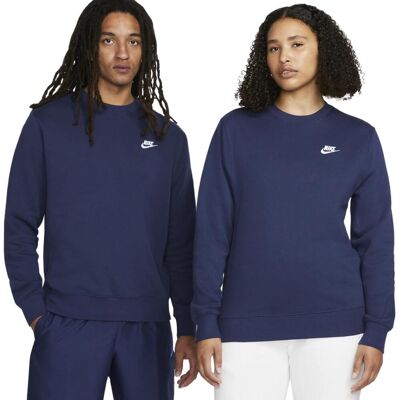 Nike Sportswear Club Fleece Sportsweater heren XXL Donkerblauw 2X-Large unisex Nike Sportswear Club Fleece Sportsweater heren XXL Donkerblauw 2X-Large unisex