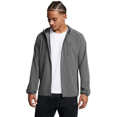 Under Armour Stretch Woven Windbreaker Sportvest heren XL Grijs Extra Large unisex Under Armour Stretch Woven Windbreaker Sportvest heren XL Grijs Extra Large unisex