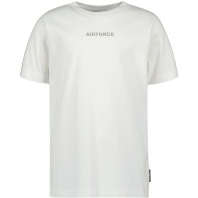 Airforce Wording/Logo Casual T-shirt jongens 152 Wit 152 unisex Airforce Wording/Logo Casual T-shirt jongens 152 Wit 152 unisex